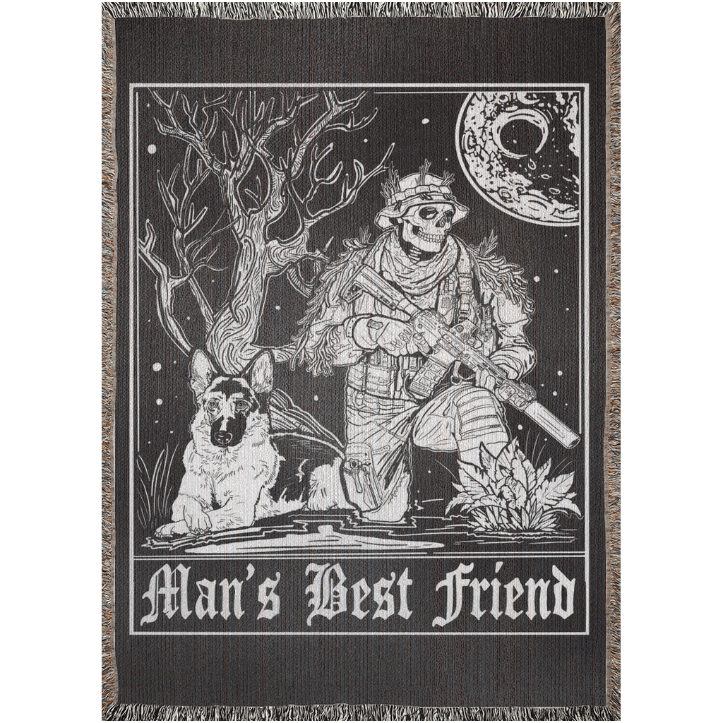 Man's Best Friend Woven Blanket