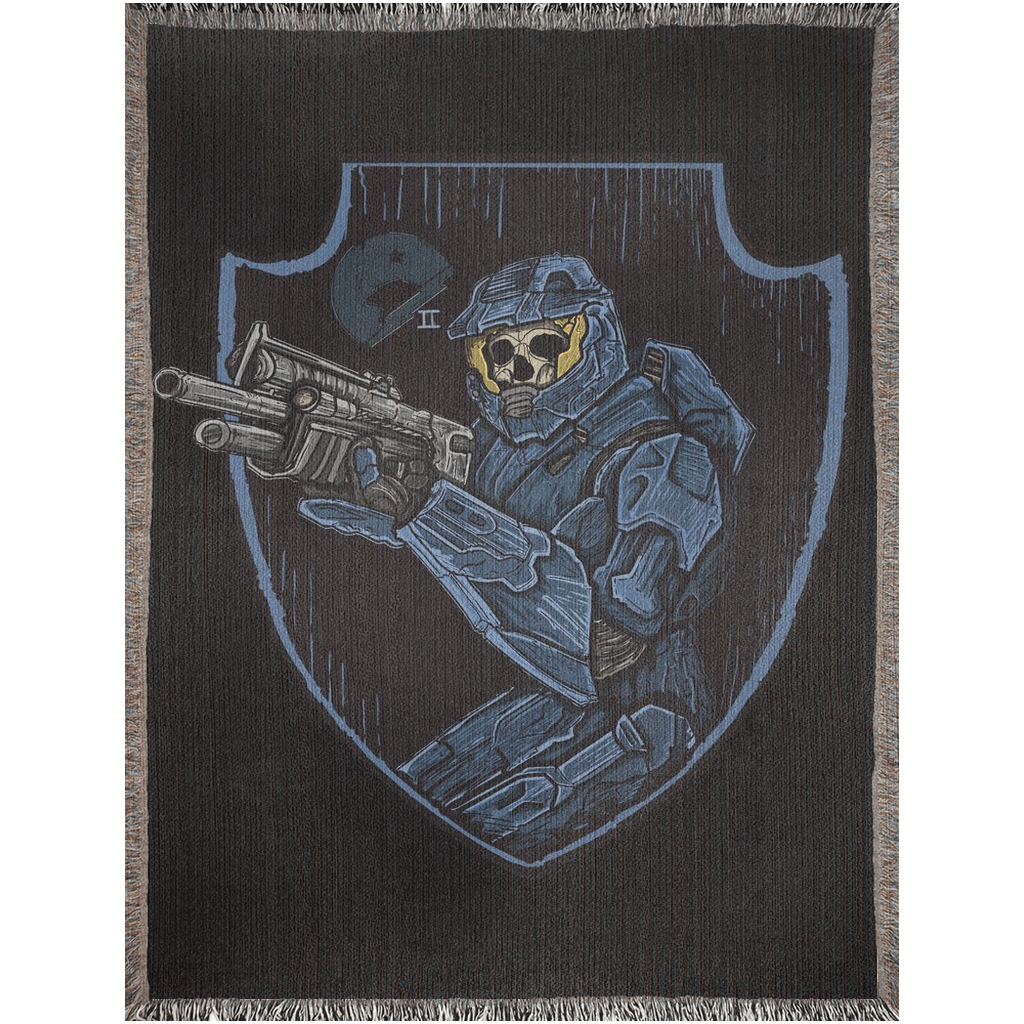 Blue Team Woven Blanket