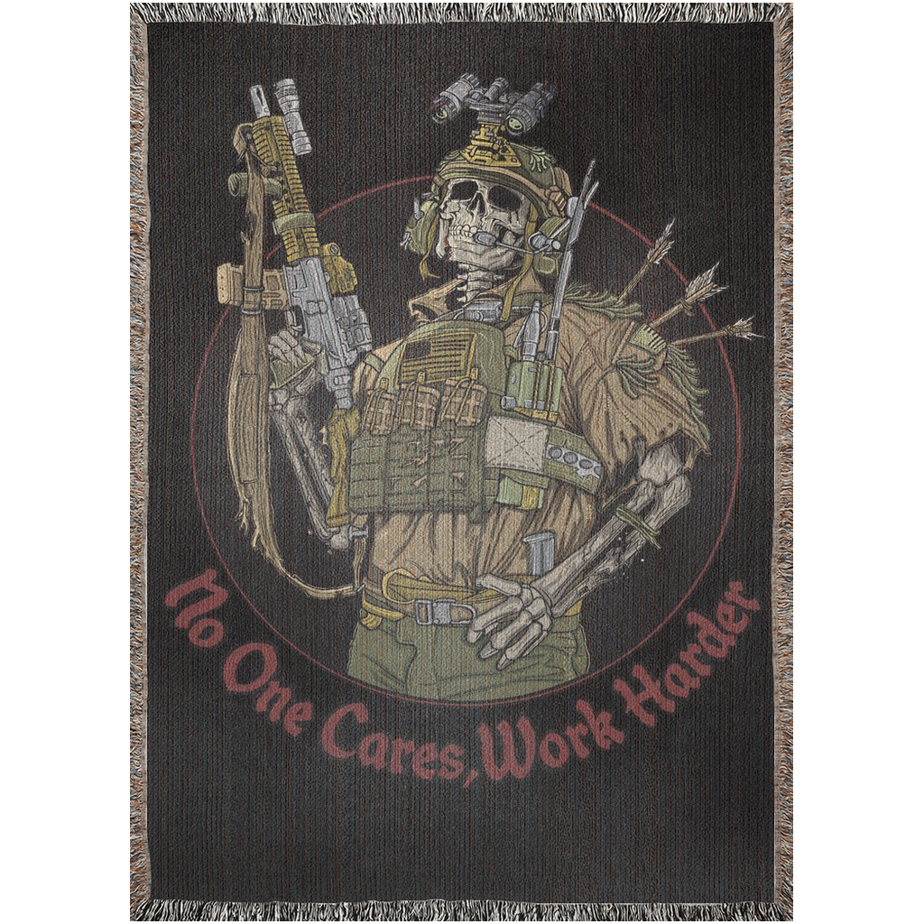 Work Harder Woven Blanket