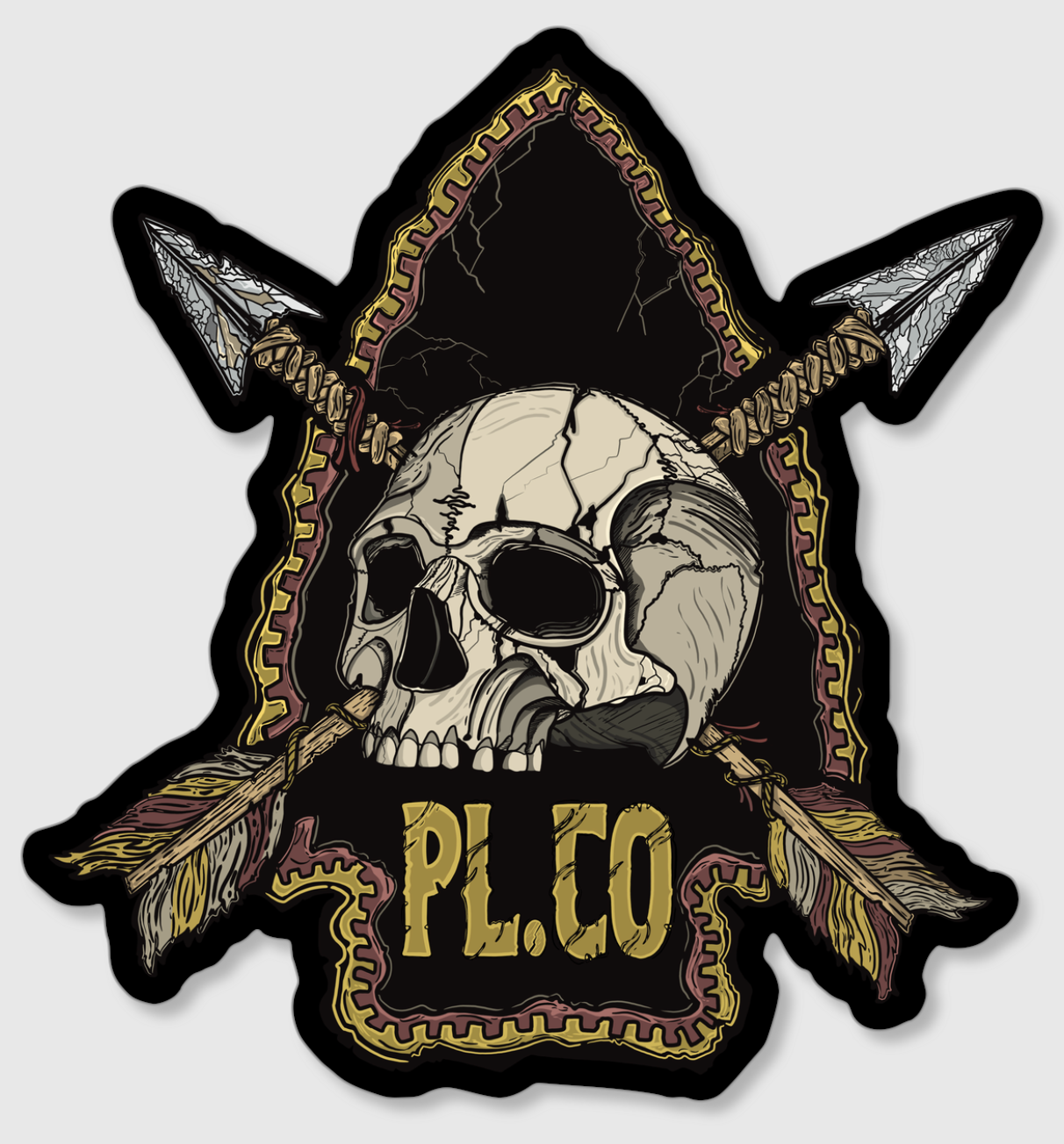 Sticks And Stones Sticker