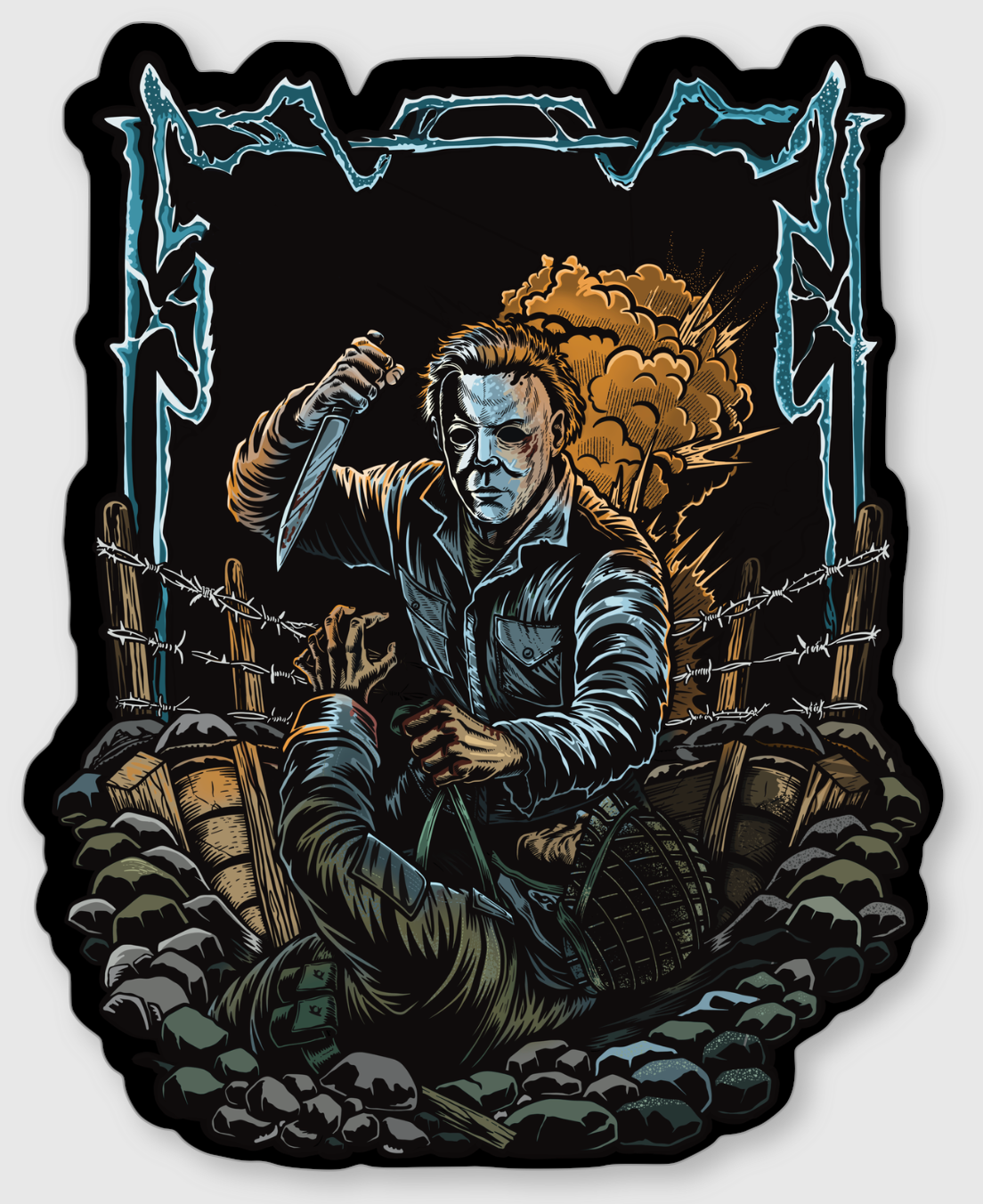 Trench Myers Sticker