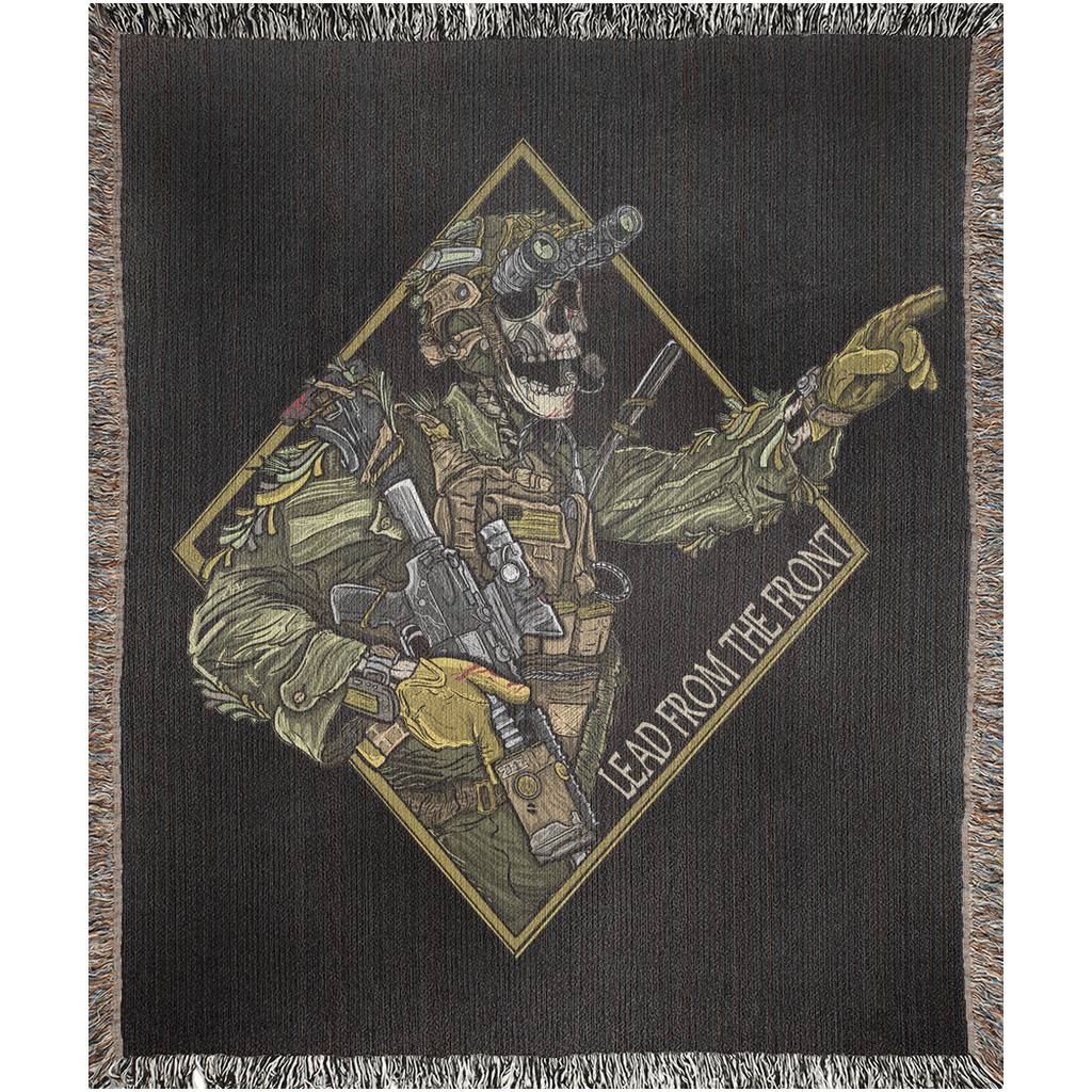 Lead From The Front Woven Blanket