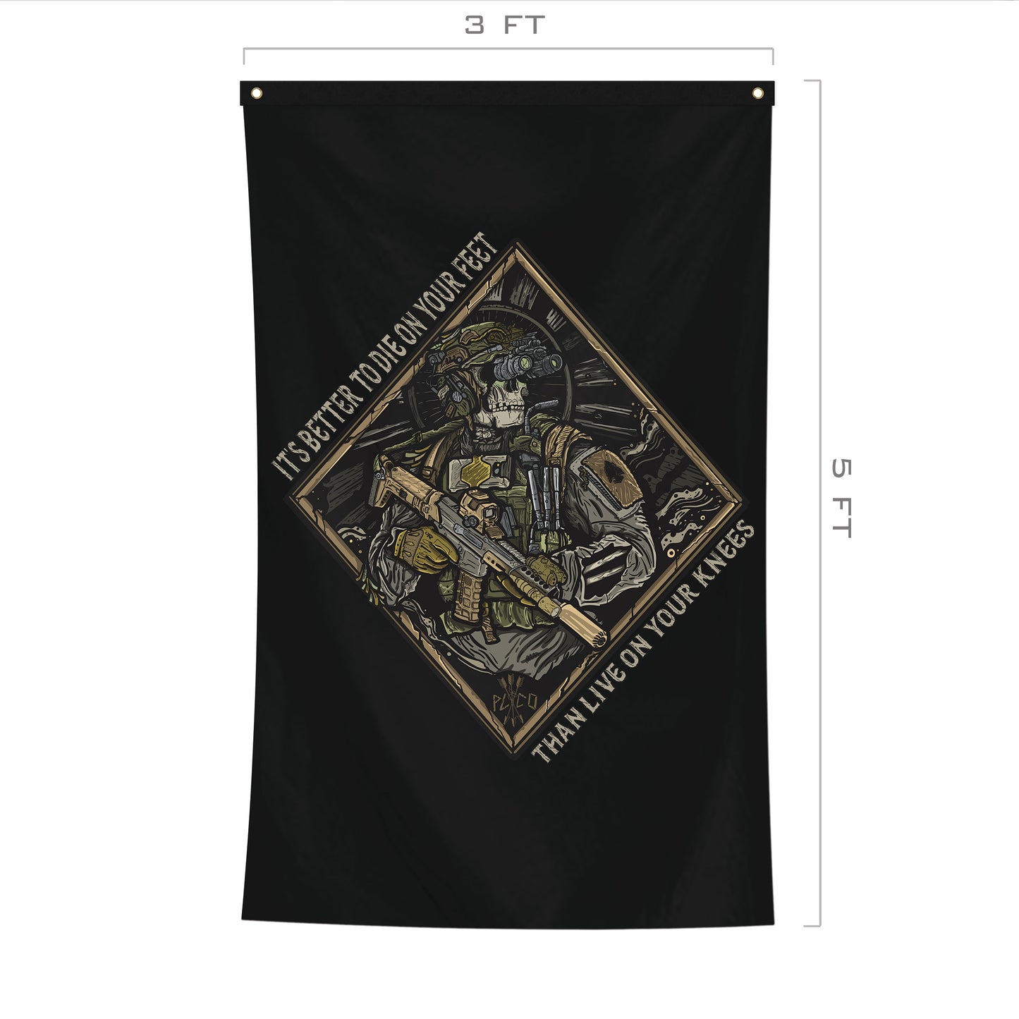 Die On Your Feet Flag