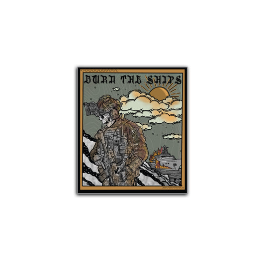 Burn The Ships Sticker