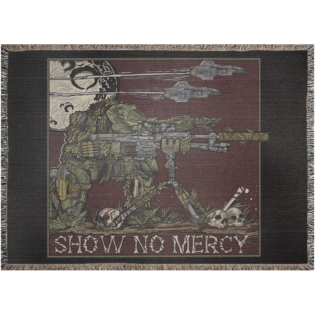 No Mercy Woven Blanket