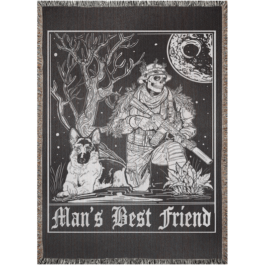 Man's Best Friend Woven Blanket