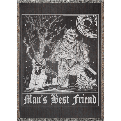 Man's Best Friend Woven Blanket