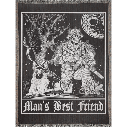 Man's Best Friend Woven Blanket