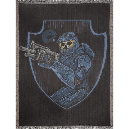 Blue Team Woven Blanket