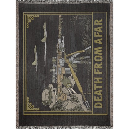 Death From Afar Woven Blanket