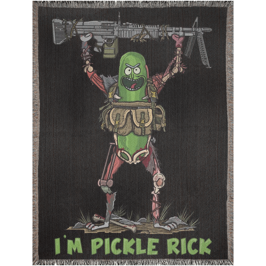 Pickle Gunner Woven Blanket