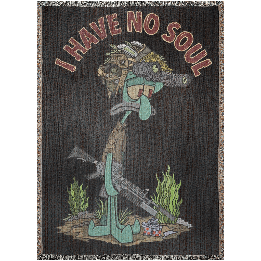 No Soul Woven Blanket