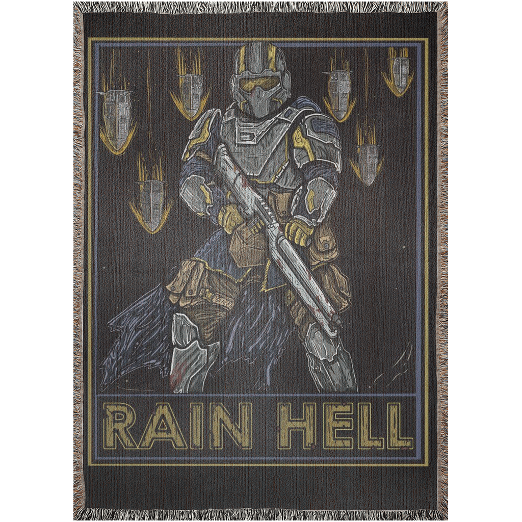 Rain Hell Woven Blanket