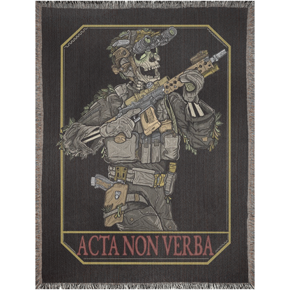 Acta Non Verba Woven Blanket