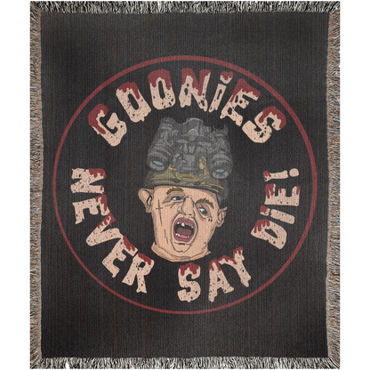Goonies Never Say Die Woven Blanket