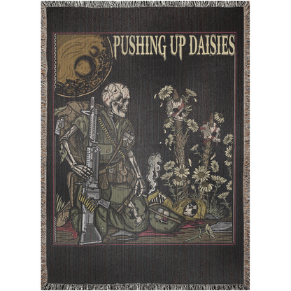 Pushin Up Daisies Woven Blanket