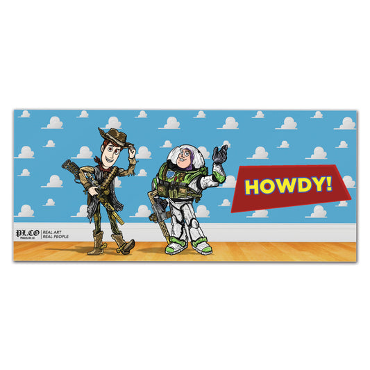 Howdy Bumper Sticker