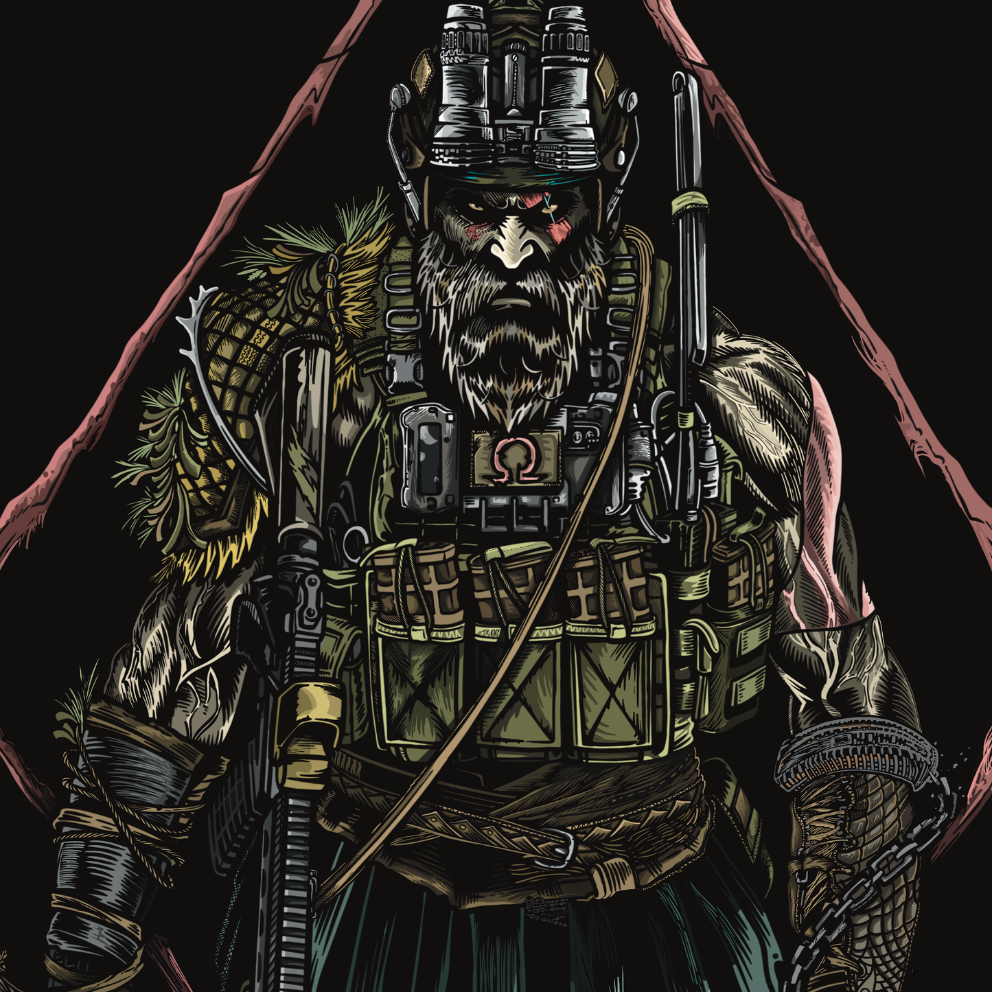 Kratos Sticker