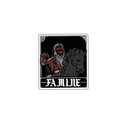 Famine Sticker