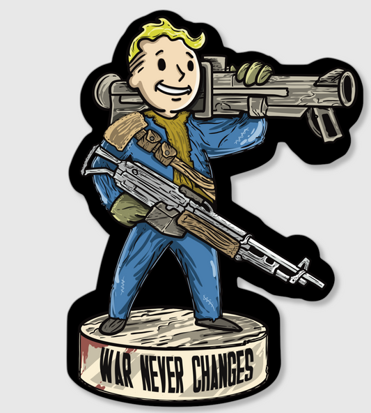 War Never Changes Sticker