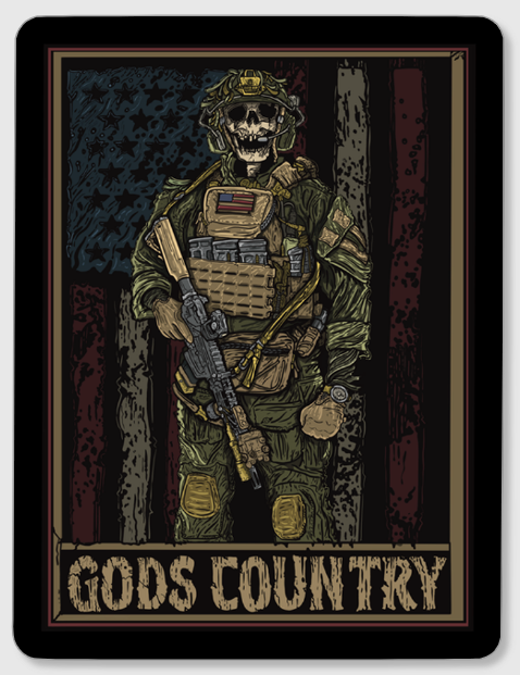 Gods Country Sticker