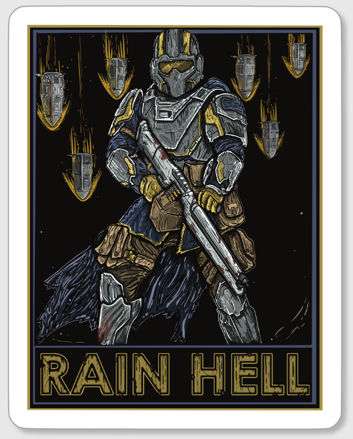 Rain Hell Sticker