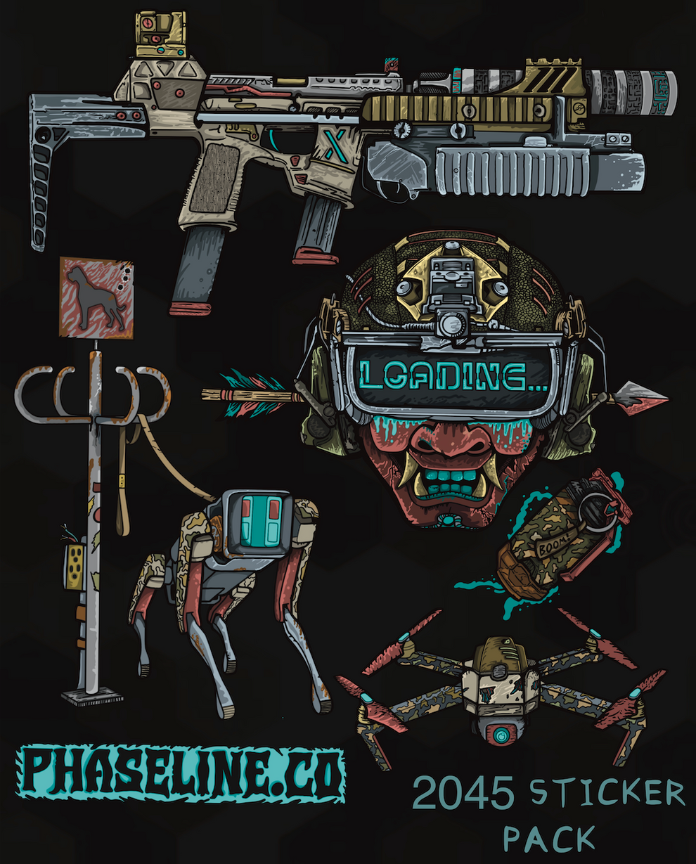 2045 Legendary Sticker Pack – Phaselineco