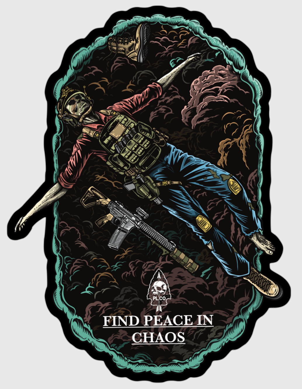 Peace In Chaos Sticker