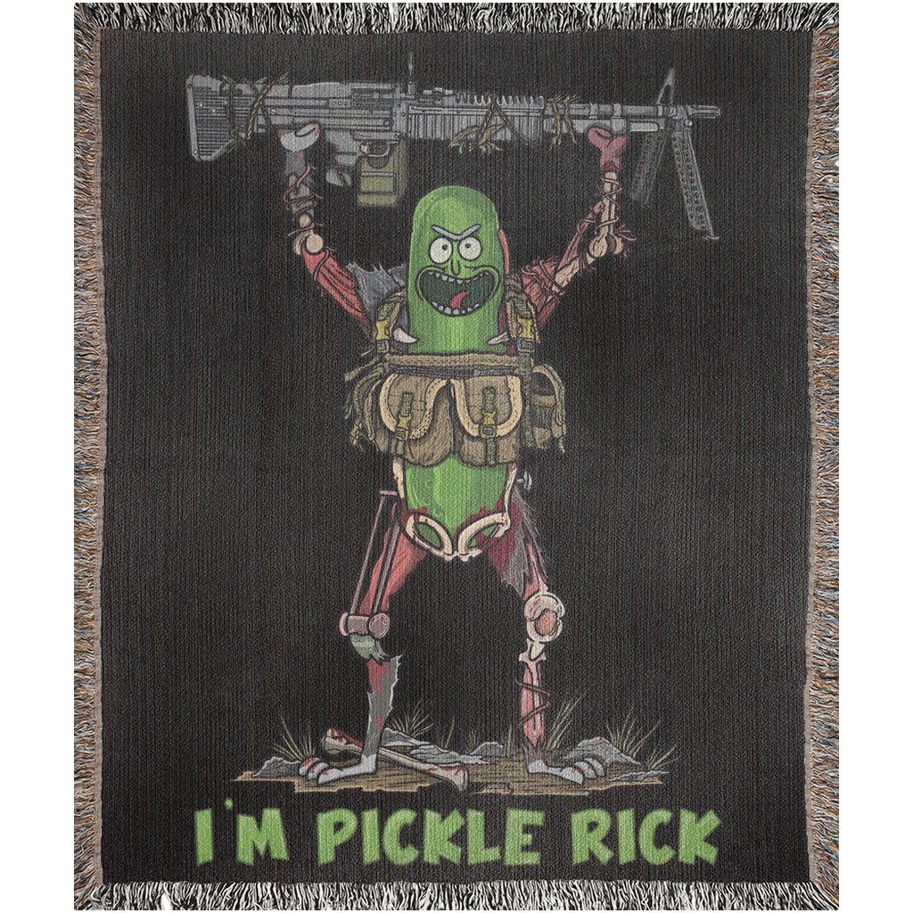 Pickle Gunner Woven Blanket