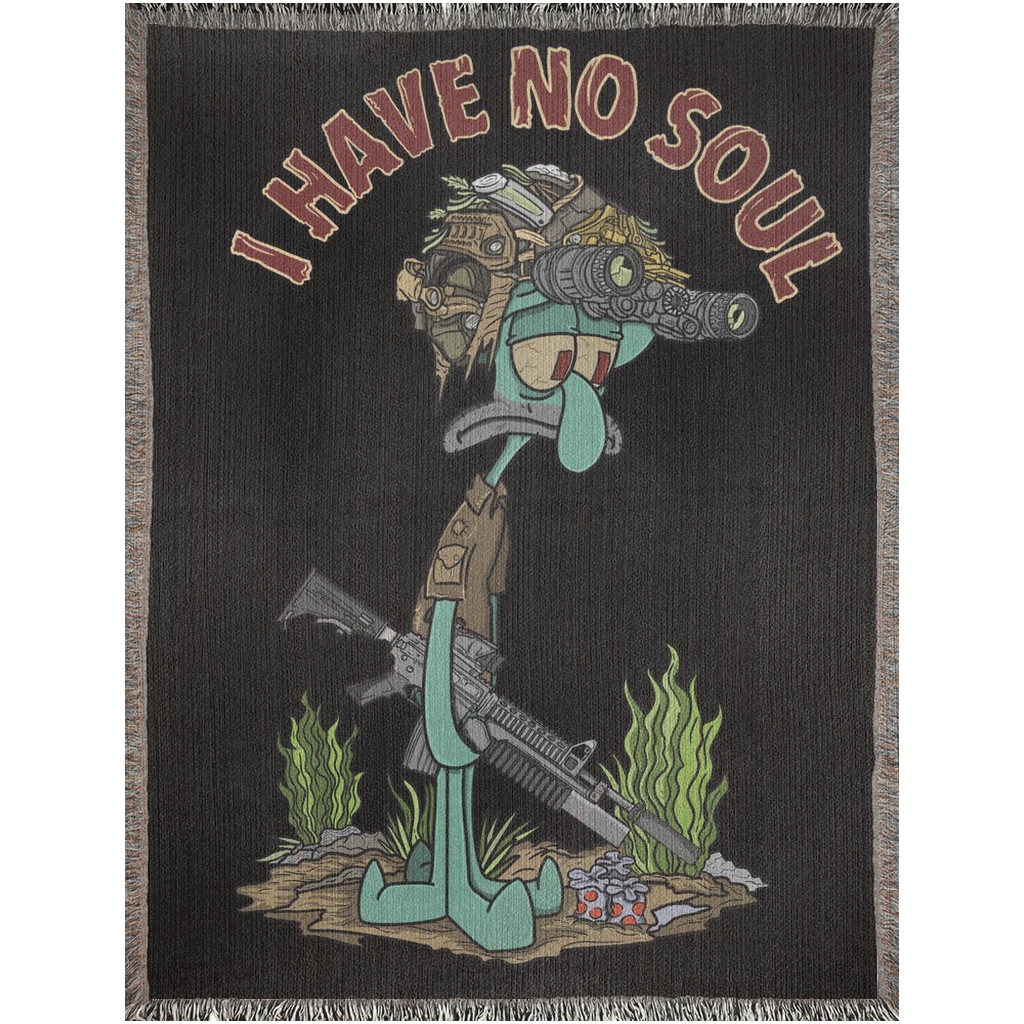 No Soul Woven Blanket