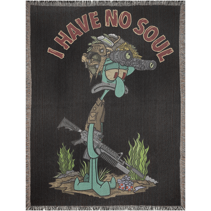 No Soul Woven Blanket