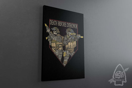 Death Before Dishonor Canvas