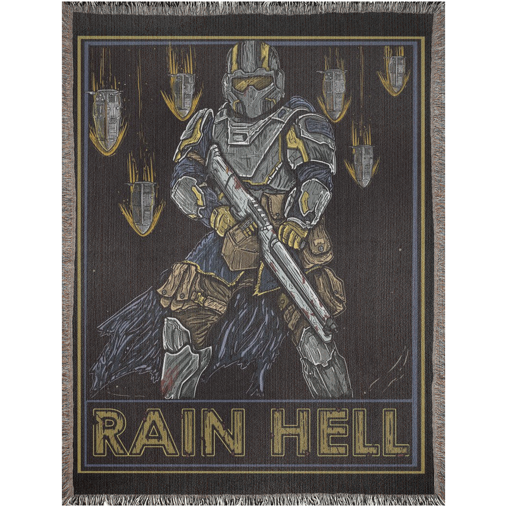 Rain Hell Woven Blanket