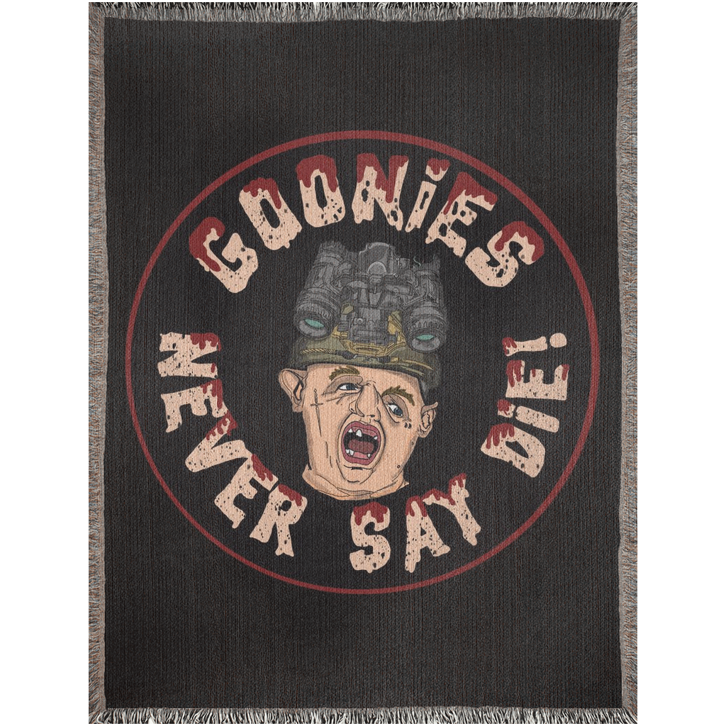 Goonies Never Say Die Woven Blanket