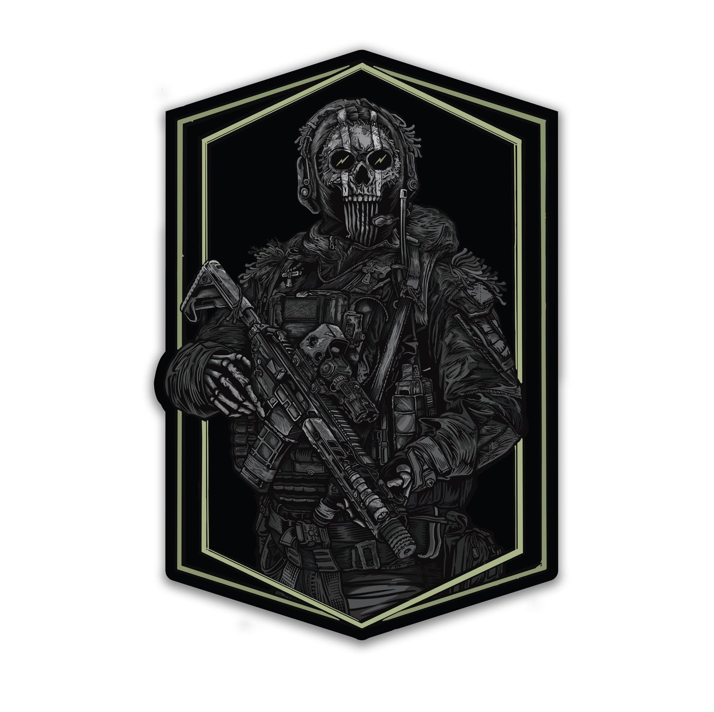 Ghost Blackout Sticker