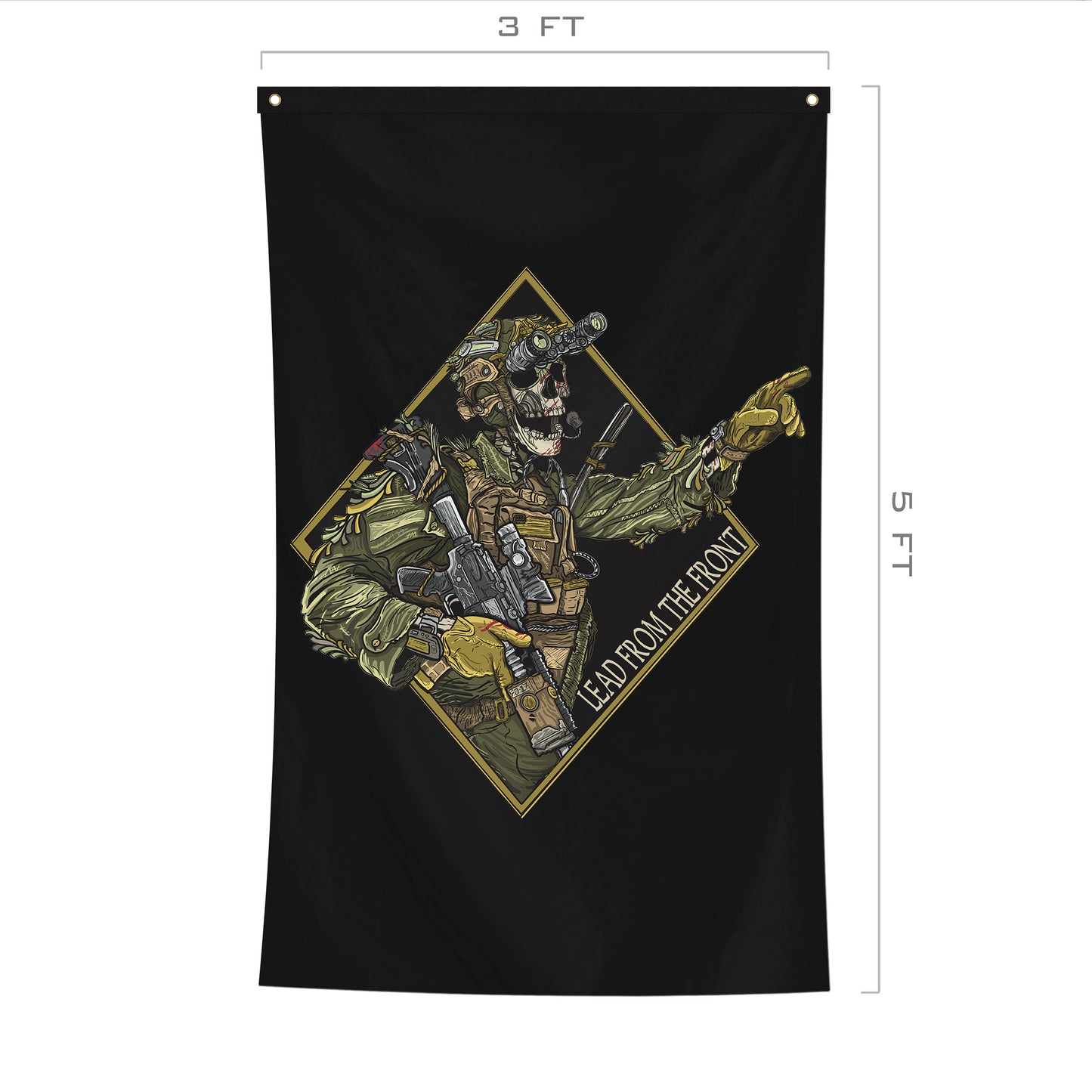 Lead From The Front Flag