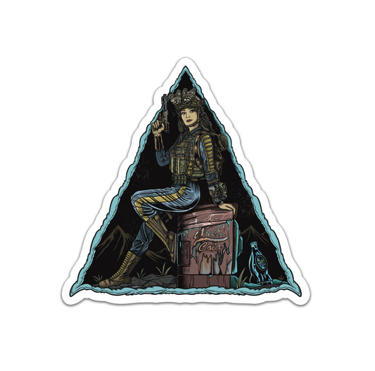 Orange Colored Sky Sticker