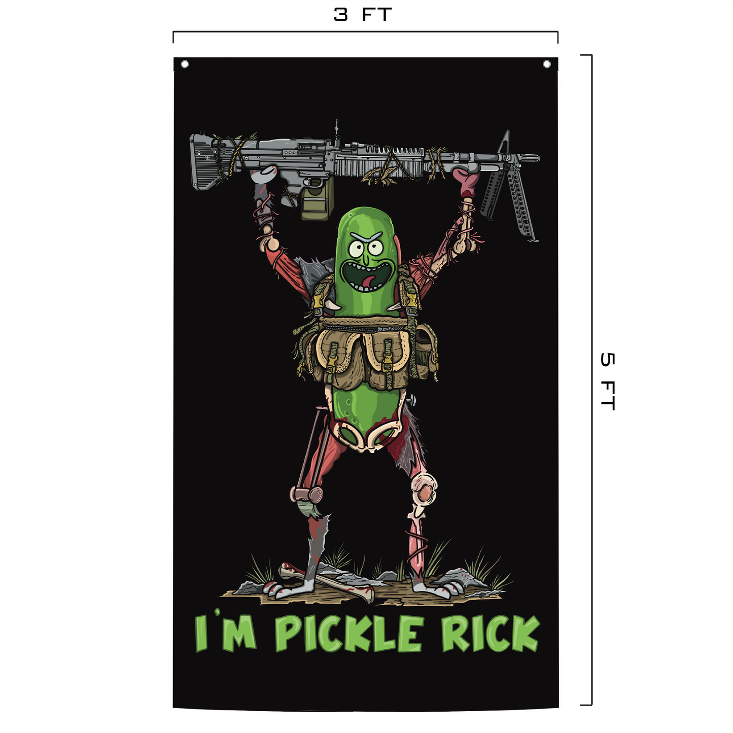 Pickle Rick Flag