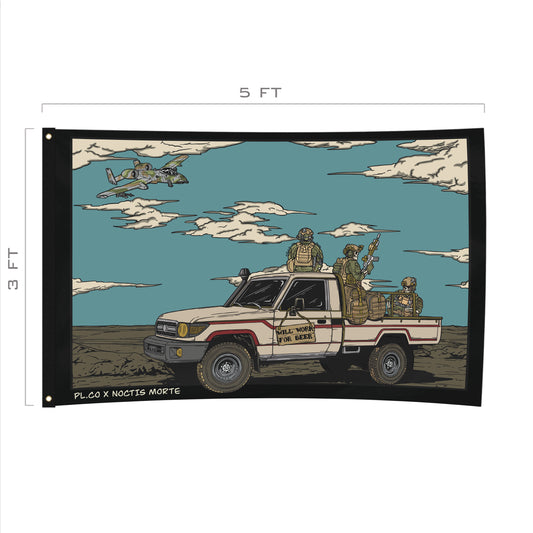 Will Work For Beer Flag