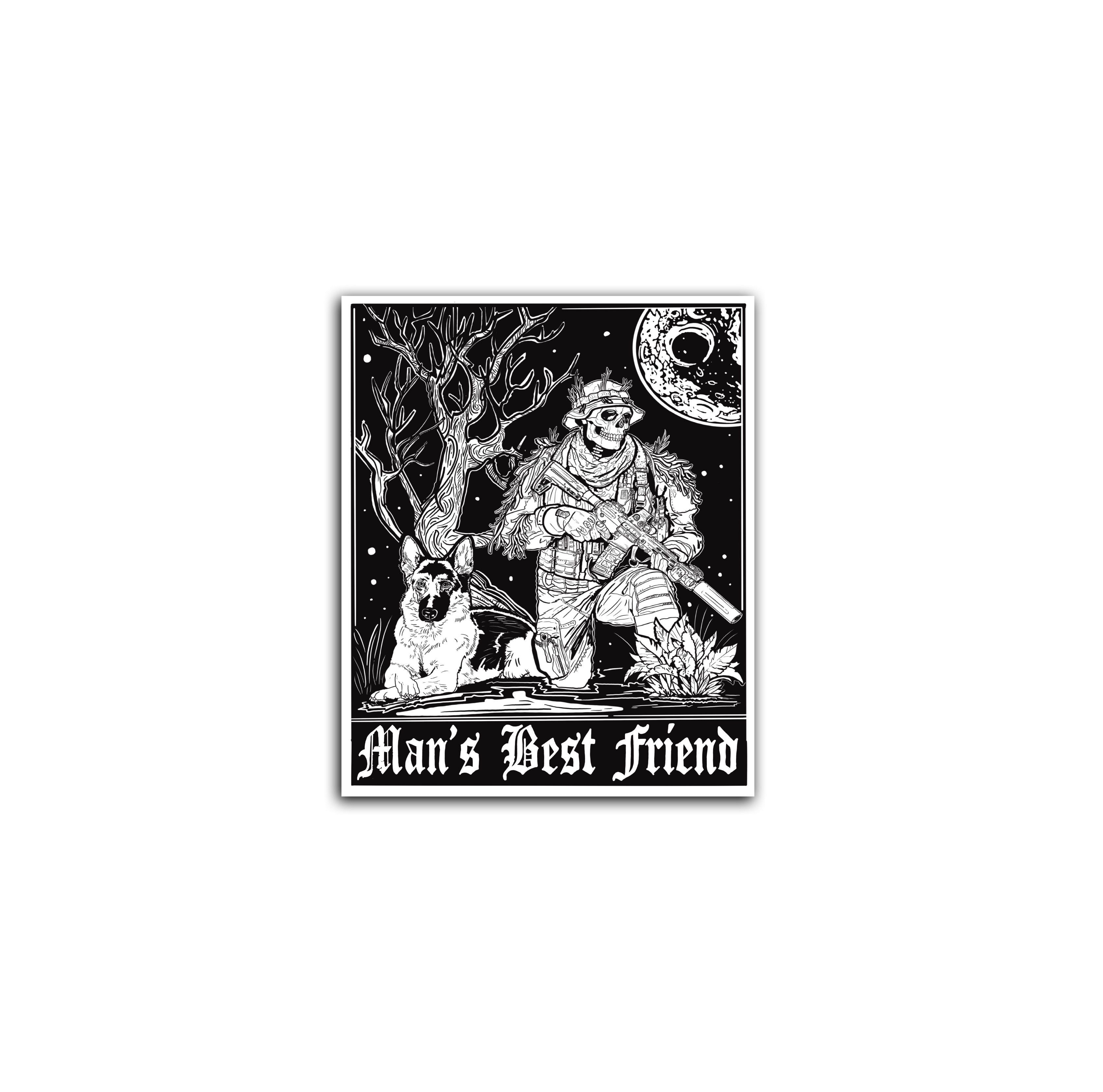 Beast Friend Sticker Man's Best Friend Sticker – Phaselineco